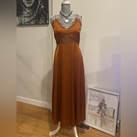 Petal & Pup / Ariel Dress - Rust
Satin Sheen Feel Lace Midi Dress - Picture 3 of 16